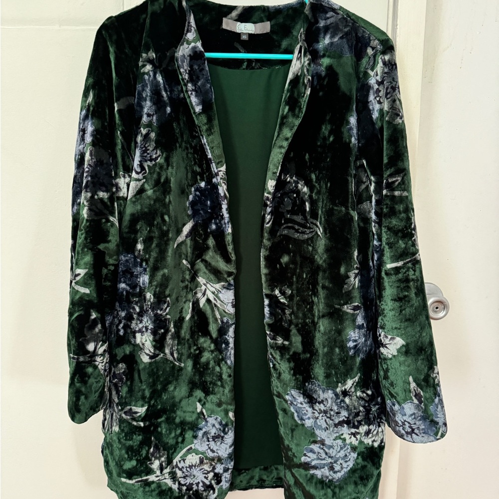 Anthropology Velvet Blazer